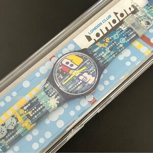 Vintage Swatch London Club GS106 | Tested & Working | New Battery